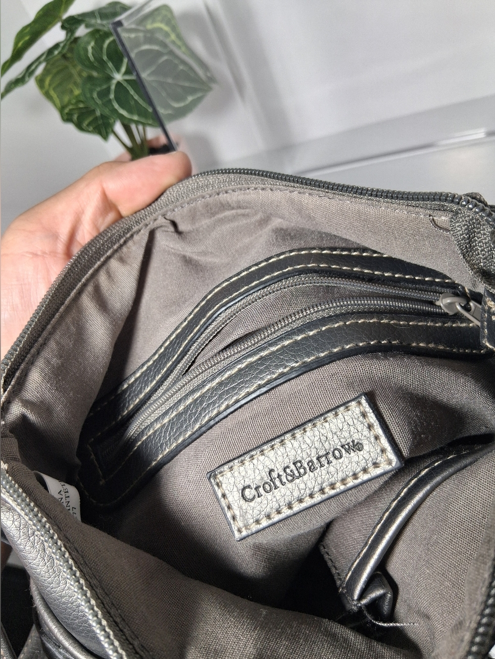 croft & barrow Gray Crossbody with Front Buckle - Picture 5 of 6